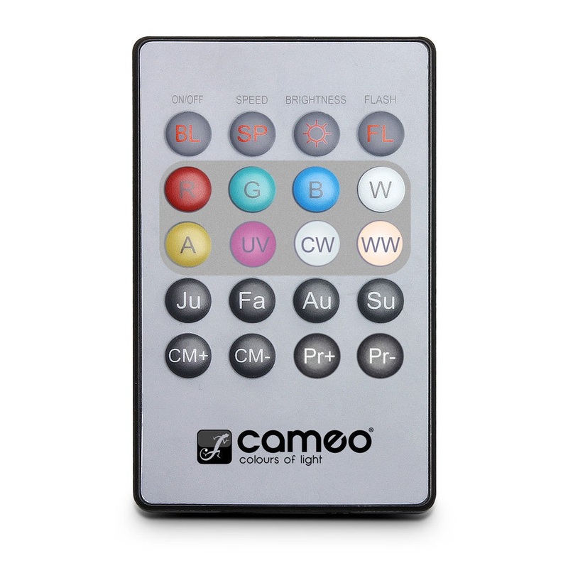 Cameo Lights CLPFLAT1REMOTE Infrared Remote Control for FLAT PAR Series