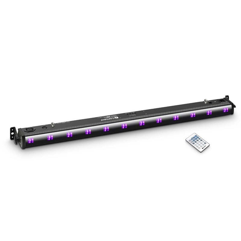 Cameo Lights CLUVBAR200IR UV BAR 200 IR 12 X 3W UV LED Bar (Black )