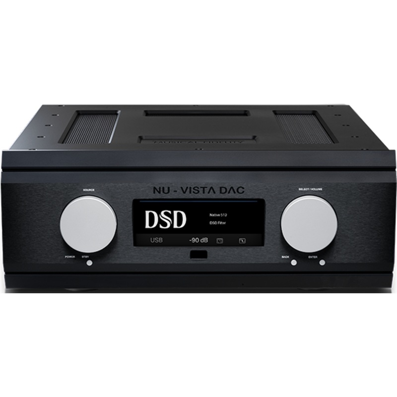 Musical Fidelity MUFTUBNUDACBK NU-VISTA DAC high-end DAC with Upsampling and Balanced Class A Nuvistor Output Stage (Black)