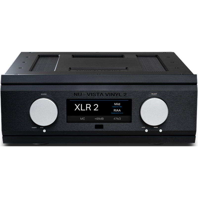 Musical Fidelity MUFTUBNUVINBK NU-VISTA VINYL 2 High-End Fully Balanced and Discrete Phono Preamp (Black)