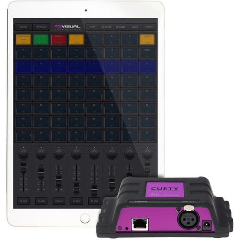 Visual Productions Cuety-LPU-2 Lighting Control App with LPU-2 Interface