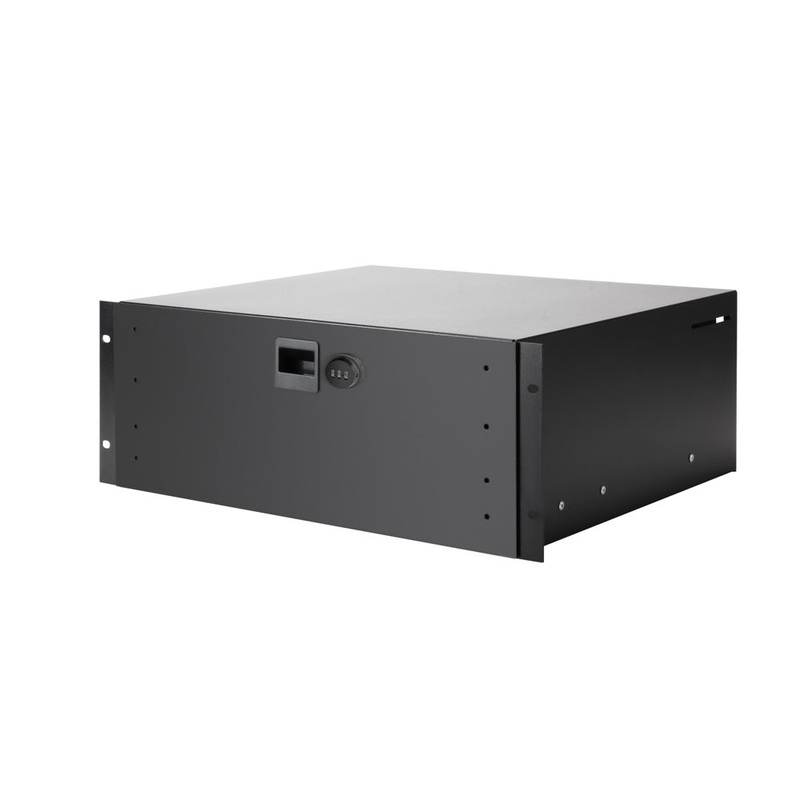 Adam Hall 87404ACL Aluminium Rack Drawer with Combination Lock 19″ – 4U