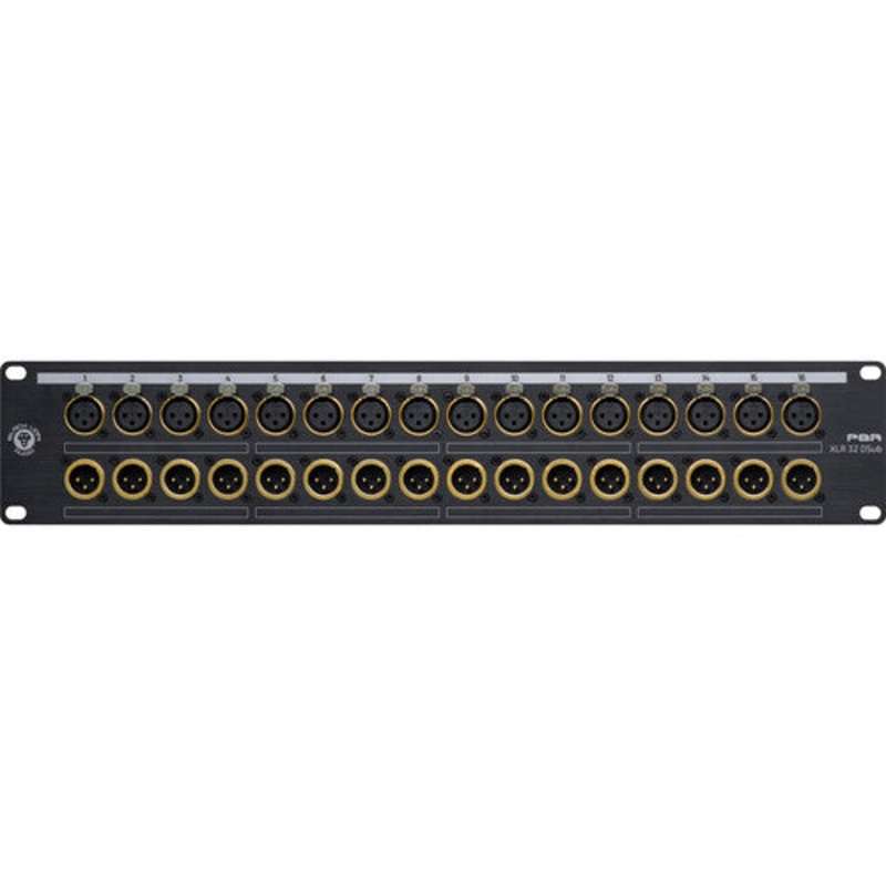 Black Lion Audio PBR-XLR-32-DSUB 16-In / 16-Out Patchbay