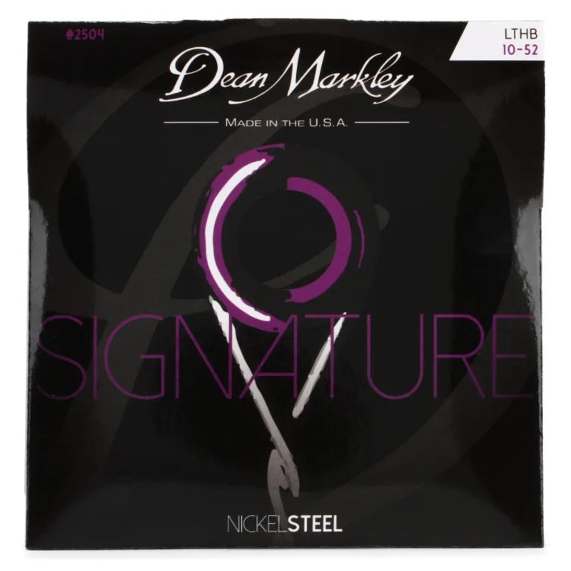 Dean Markley 2504 Signature Series NickelSteel Electric Guitar Strings .010-.052 Light Top/Heavy Bottom