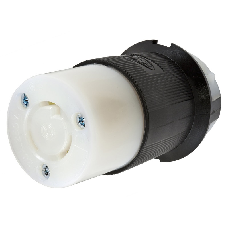 Hubbell HBL2323 Female 250V/20A Twist-Lock Inline Connector