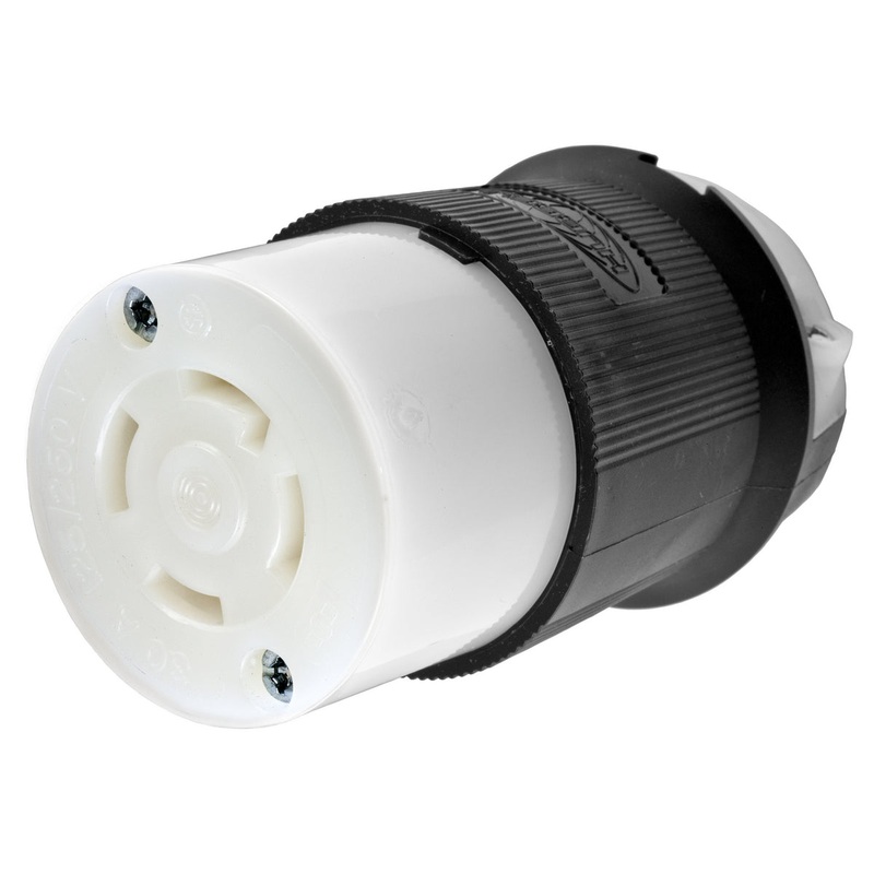 Hubbell HBL2713 Female 125-250V/30A Twist-Lock 4-Wire Inline Connector