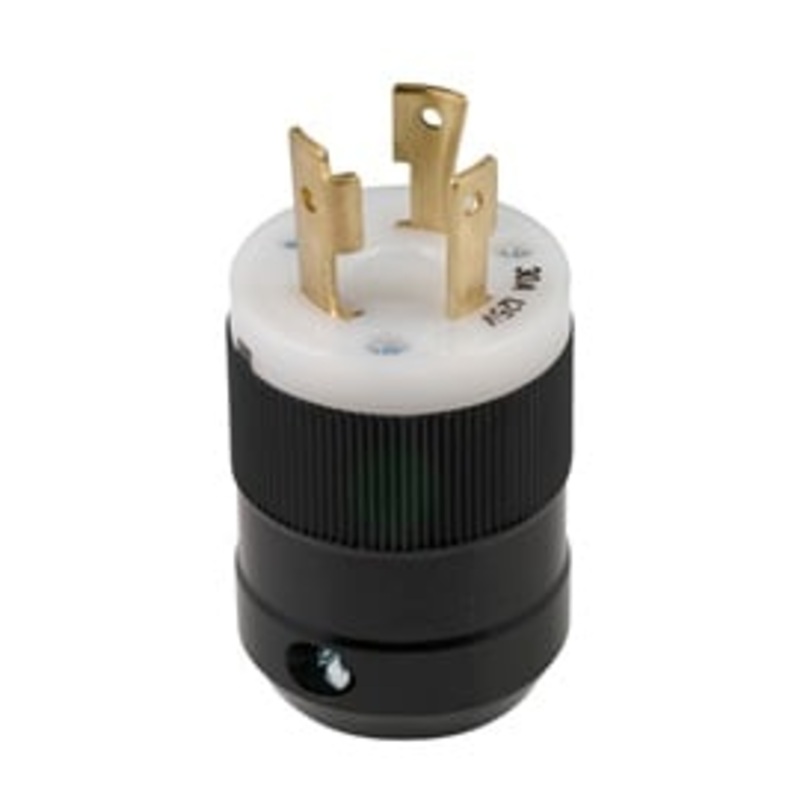 Marinco 305P Male 125V/30A Twist-Lock Inline Connector (Black)