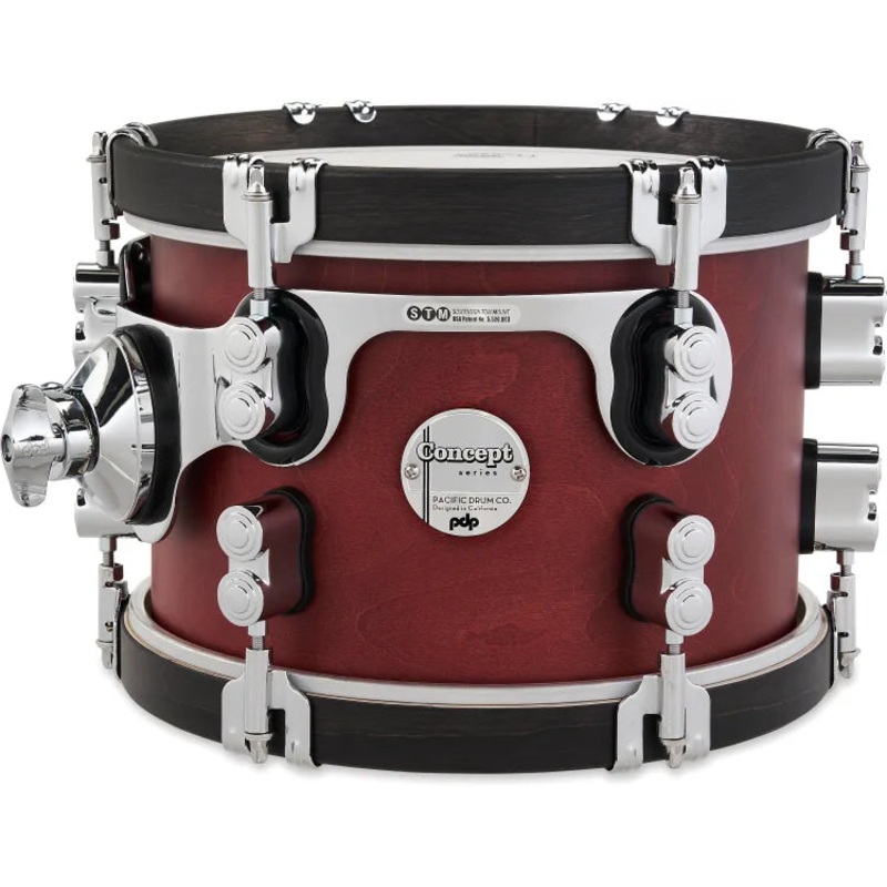 PDP PDCC0710STOE Classic Mounted Tom (Ox Blood/Ebony) – 7″ x 10″