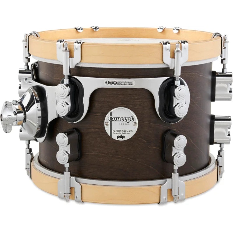 PDP PDCC0710STWN Classic Mounted Tom (Walnut/Natural) – 7″ x 10″