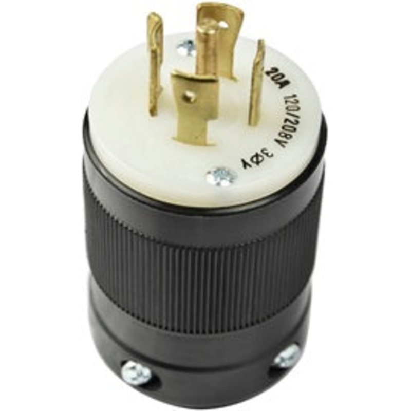 Marinco 2021P Male 120-208/20A Twist-Lock with 4-Pin/5 Wires Connector
