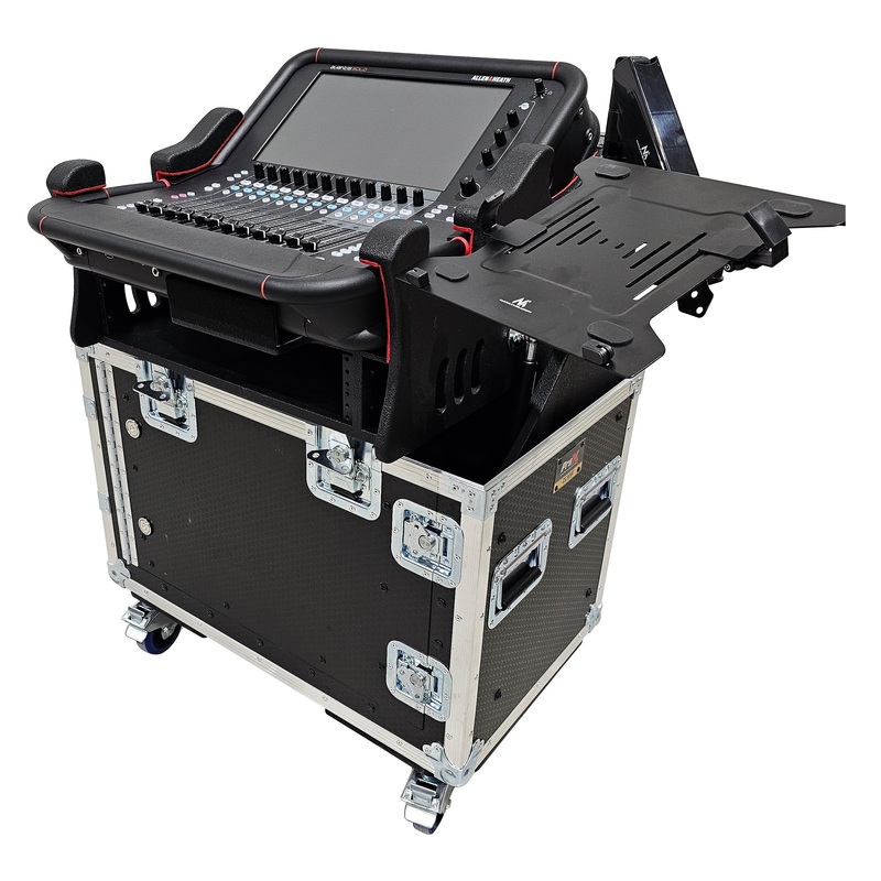 ProX XZF-AH AVANTIS SOLO 2U Allen and Heath AVANTIS SOLO Flip-Ready Hydraulic Console Case