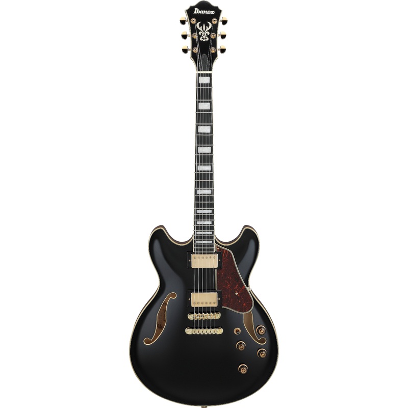 Ibanez AS93BCBK AS Artcore Series Semi Hollow-Body Electric Guitar (Black)