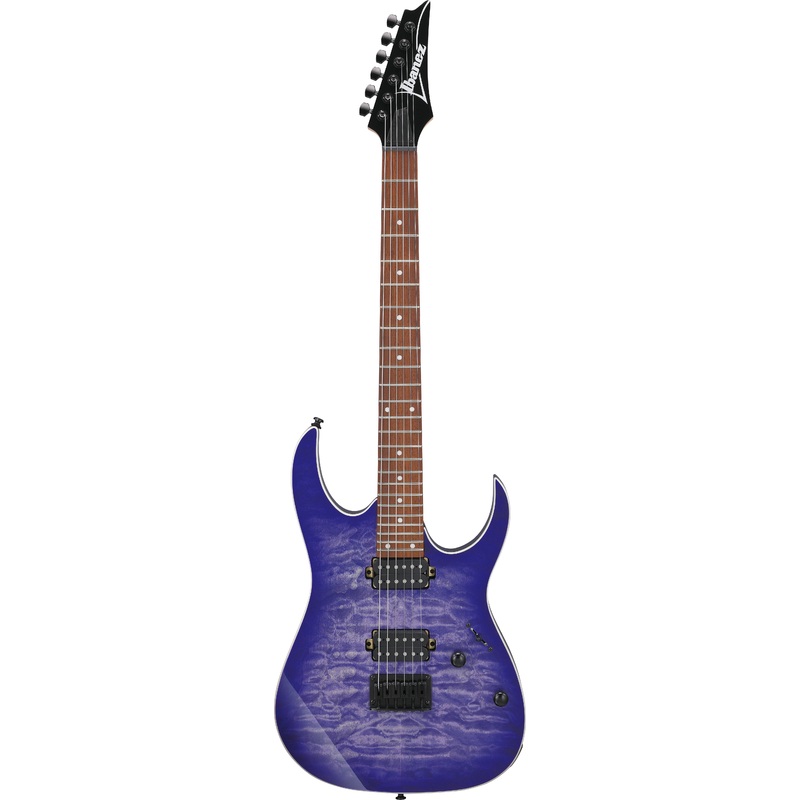 Ibanez RG421QMCBB RG Standard Electric Guitar (Cerulean Blue Burst)