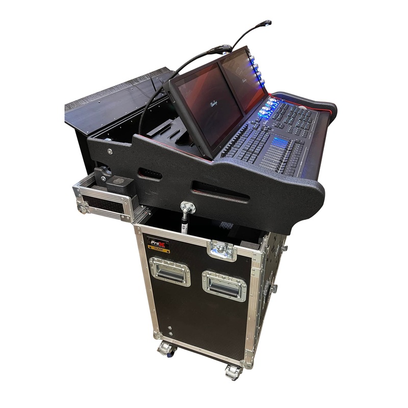 ProX XZF-CH MQ500M 1U Hydraulic Console Case for ChamSys MagicQ MQ500M with 1U Rack Space