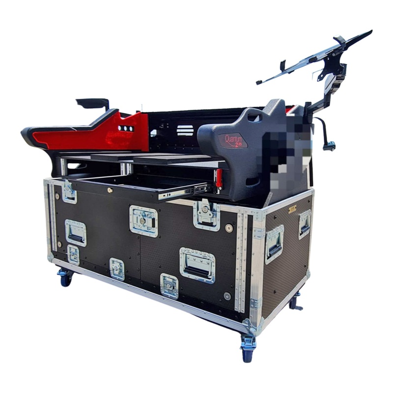 ProX XZF-DIG Q225 D 2x2U LMA Digico Quantum 225 Flip-Ready Hydraulic Console Retracting Lifting Flight Case