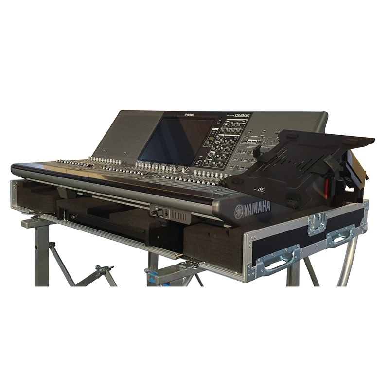 ProX XZF-YPM3 RIVAGE D2X1U Detachable Retracting Hydraulic Lift Case for Yamaha PM3 Rivage Console