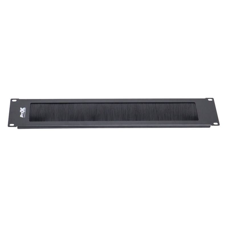 ProX T-P2BR 2U Rack Panel Brush Cable Management Slot Strips