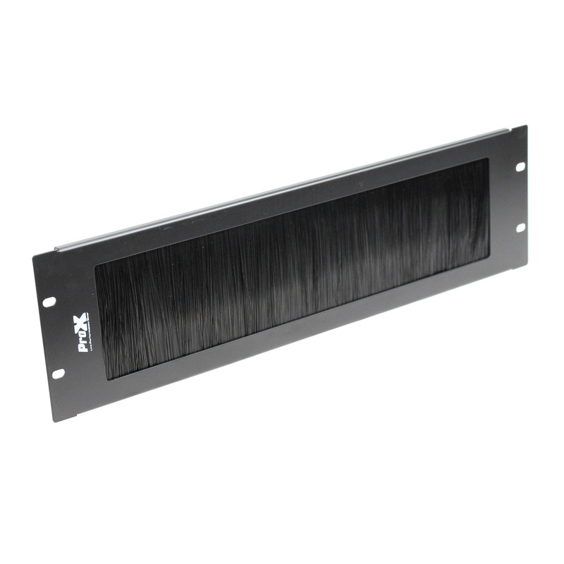 ProX T-P3BR 3U Rack Panel Brush Cable Management Slot Strips