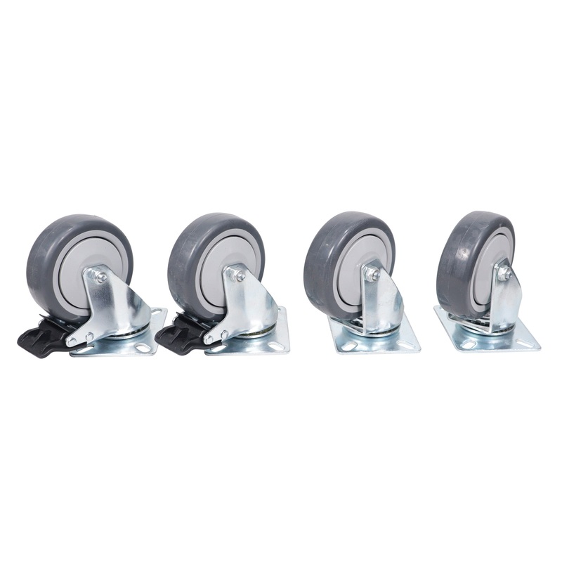 ProX X-CASTER-4-BLK-100×80 Replacement 4 inch Industrial Grade Caster Wheels – Set of 4