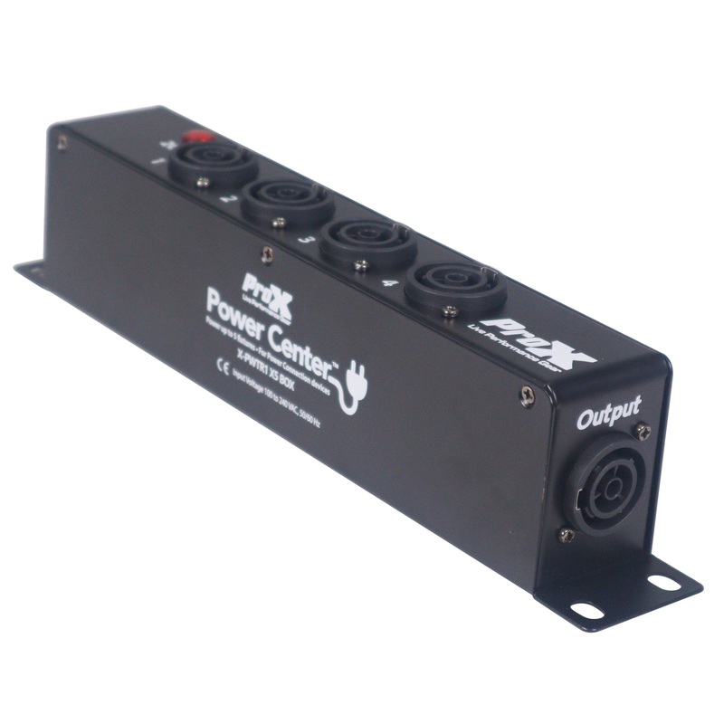 ProX X-PWTR1X5BOX PowerCenter 4-way Power Splitter Box for True Power Connection Powers 5 Devices