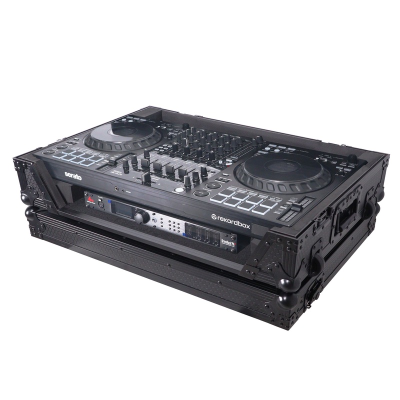 ProX XS-DDJFLX10WBL Case For Pioneer DDJ-FLX10 DJ Controller with 1U Rack Space Wheels