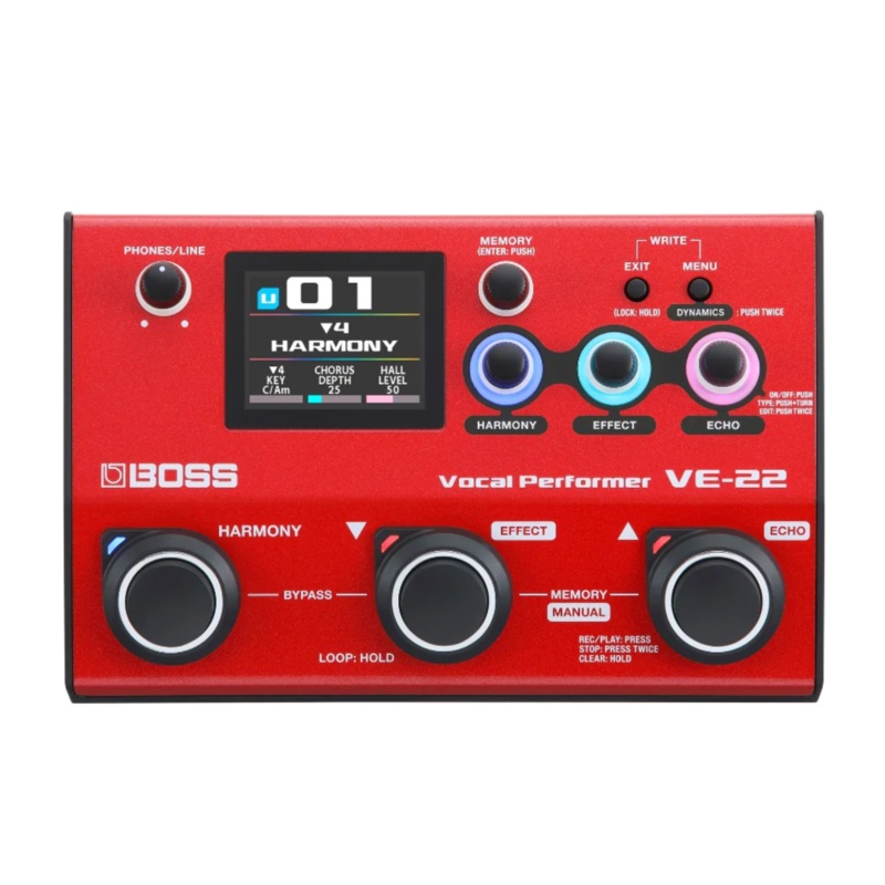 Boss VE-22 Vocal Effects and Professional Microphone Preamp
