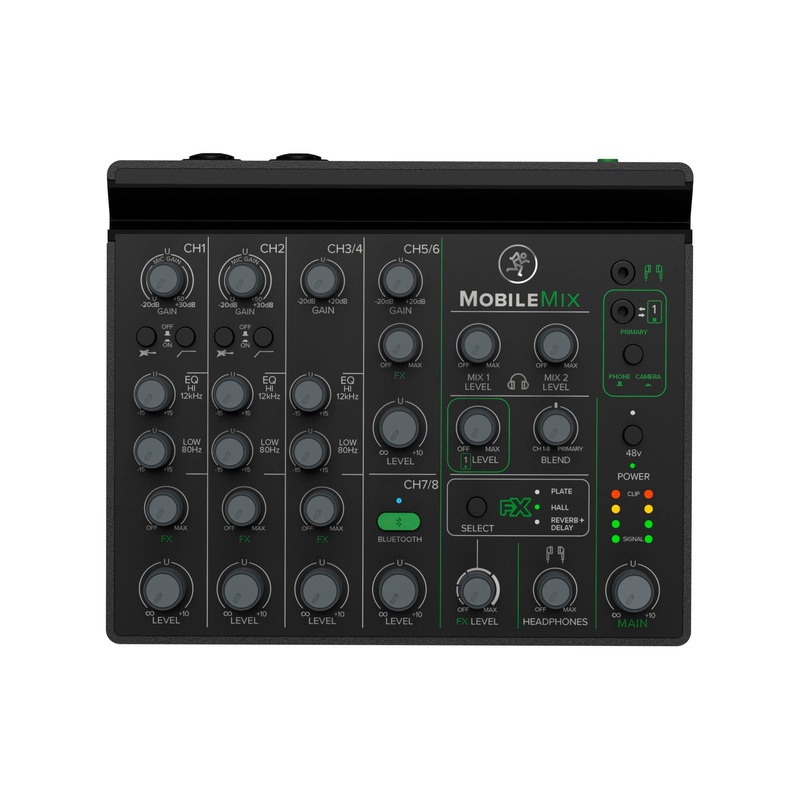 Mackie MOBILEMIX 8-Channel USB-Powerable Mixer for A/V Production, Live Sound and Streaming