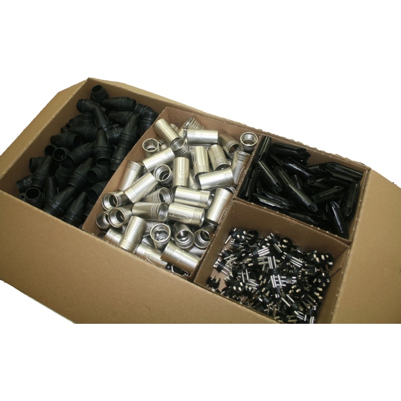 Neutrik NC3MXX-D-100 3 Pin XLR Male Connectors 100-Pack