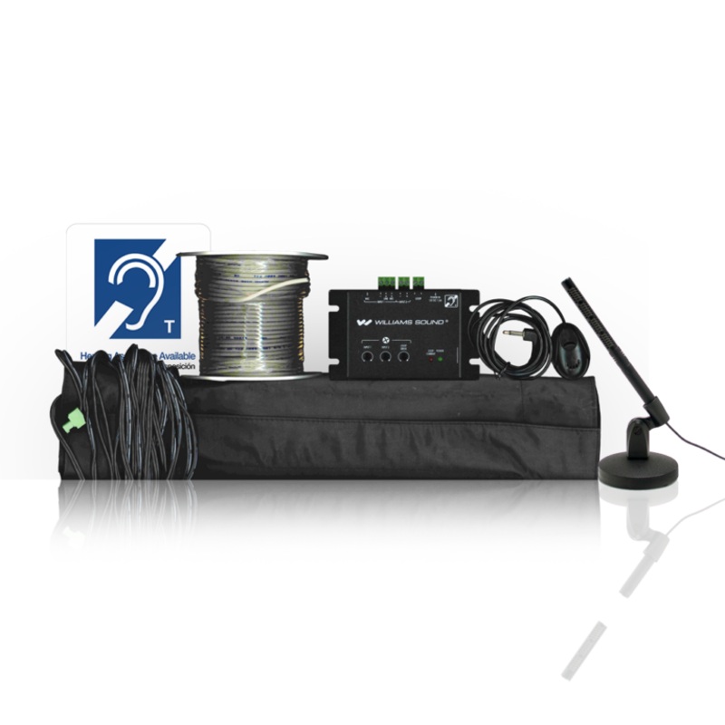 Williams AV DL102 SY2 Digi-Loop Counter Hearing Loop System with Directional Mic