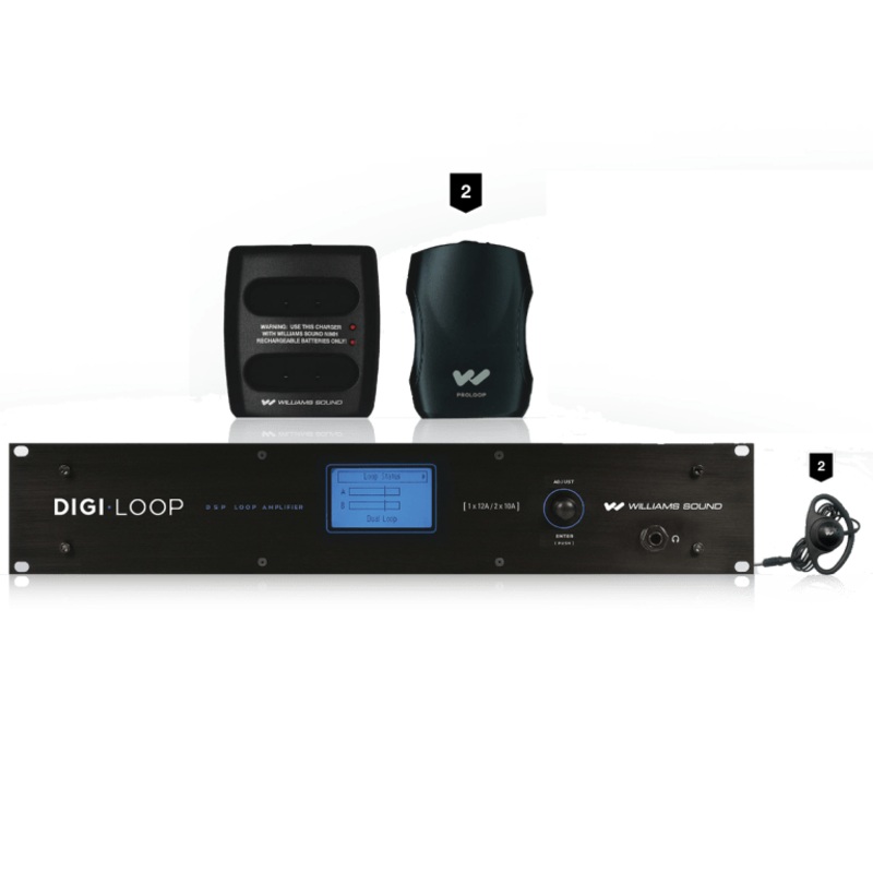 Williams AV DL210 SYS 1 2.0 Digi-Loop Large Area, Dual Channel Hearing Loop System