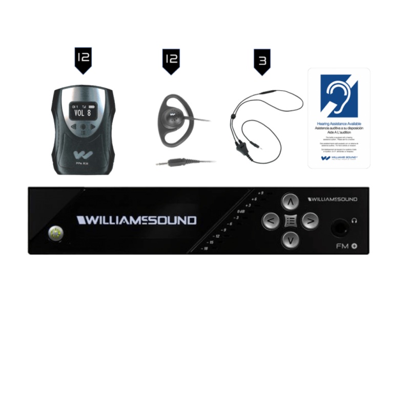 Williams AV FM 558-12 FM+ System Package (12 R38 receivers)