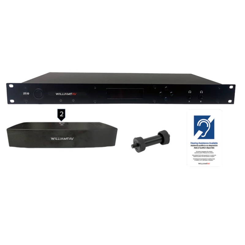 Williams AV IR ME2 IR+ Flex with Two Emitters, Bracket and ADA Sign