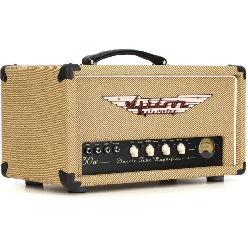 Ashdown CTM-30TWEED 30-Watt EL84 Tube Bass Head (Tweed)