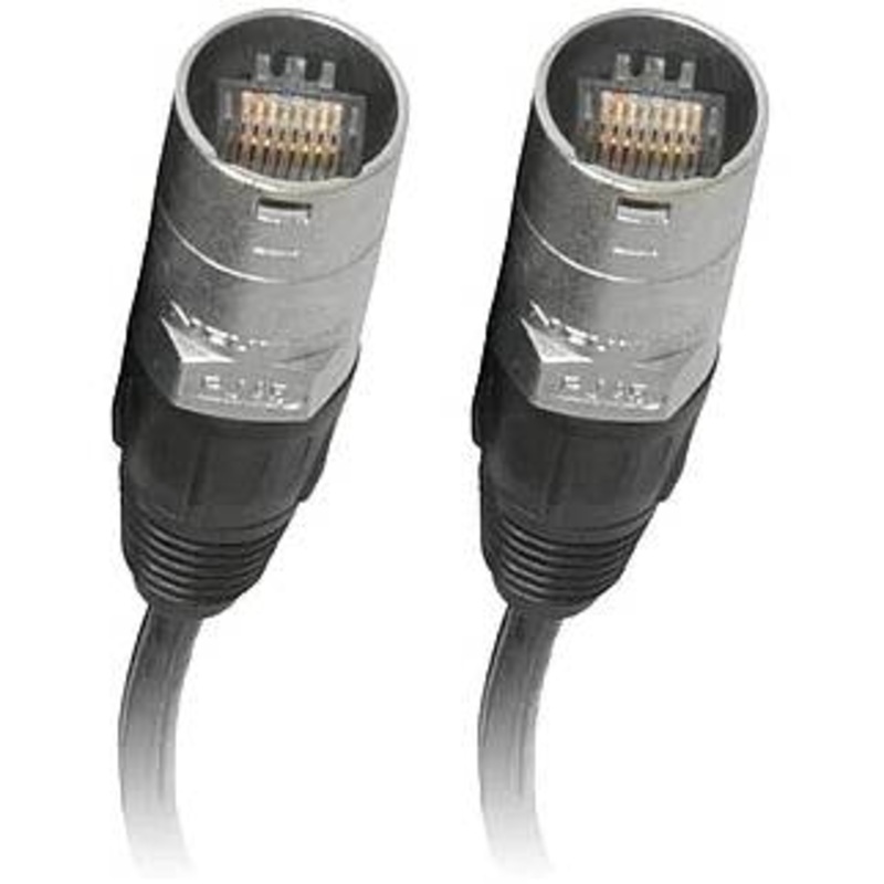 Chauvet Professional Video C6F-ECMX-BLK-03 Cat6 Shielded Ethercon Cable – 3 ft