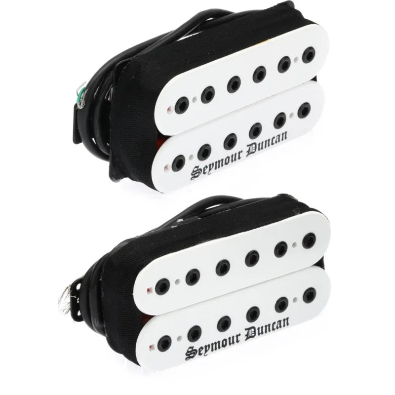 Seymour Duncan 11102-92-TB-BBW-W Blackened Black Winter Trembucker Set (White)