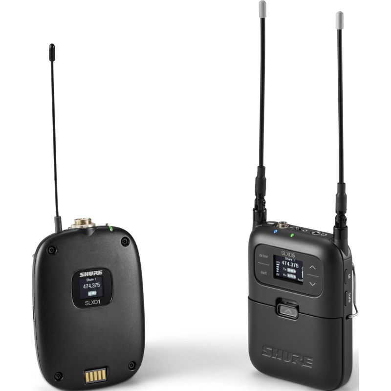 Shure SLXD15-H55 Digital Camera-Mount Wireless System with Bodypack (H55: 514 to 558 MHz)