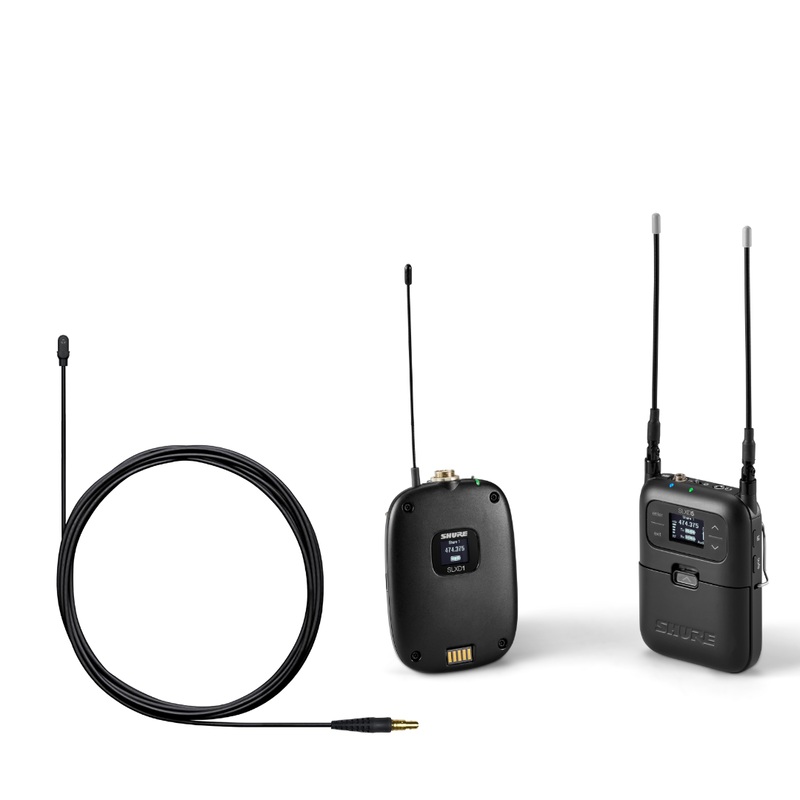 Shure SLXD15/UL4B-H55 Digital Camera-Mount Wireless UniPlex Cardioid Lavalier Mic System (H55: 514 to 558 MHz)