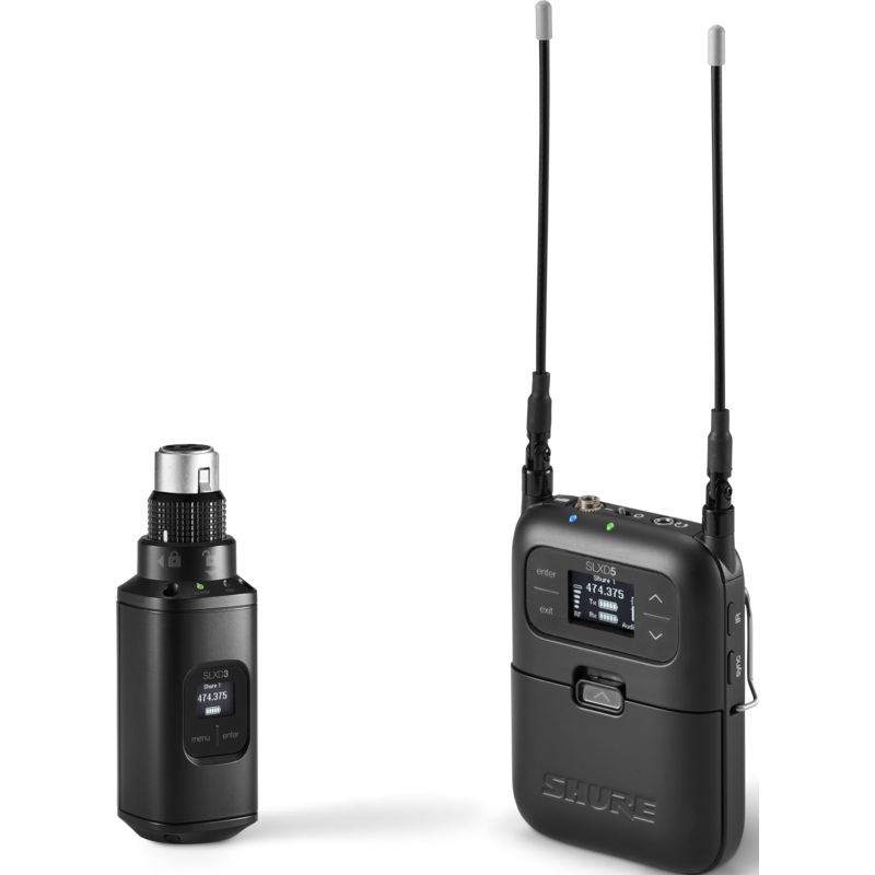 Shure SLXD35-H55 Digital Camera-Mount Wireless Plug-On Transmitter System (H55: 514 to 558 MHz)