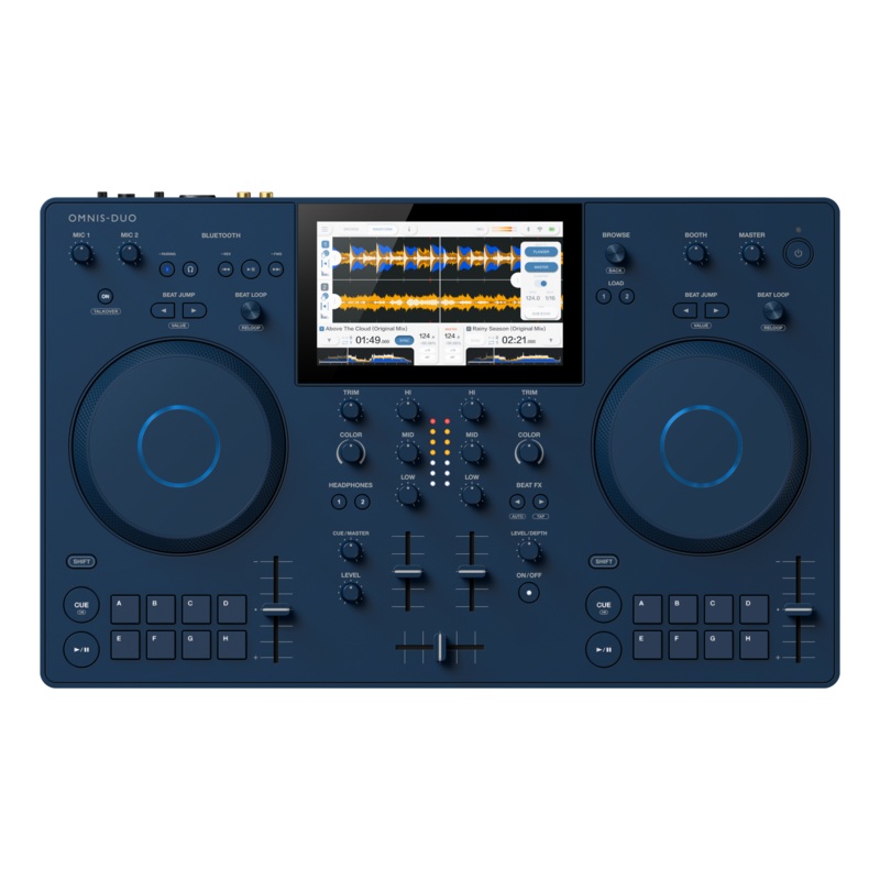 AlphaTheta OMNIS DUO 2-ChannelBattery powered Portable All-In-One System (Blue)