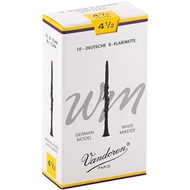 Vandoren CR1645 White Master German Clarinet Reeds 4  Strength (Box of 10)