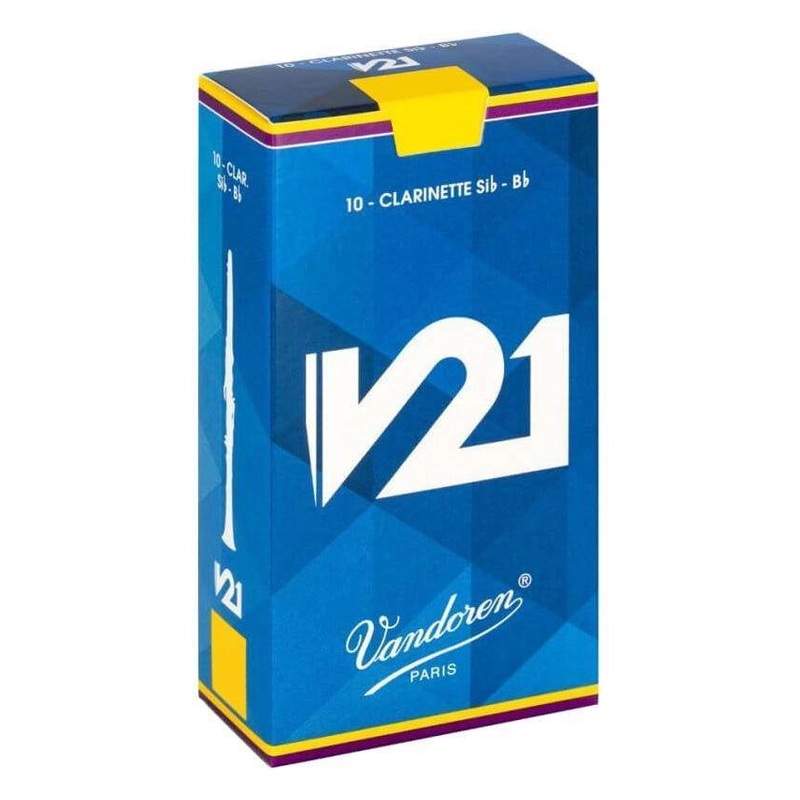 Vandoren CR8045 V21 Bb Clarinet Reeds – Box of 10