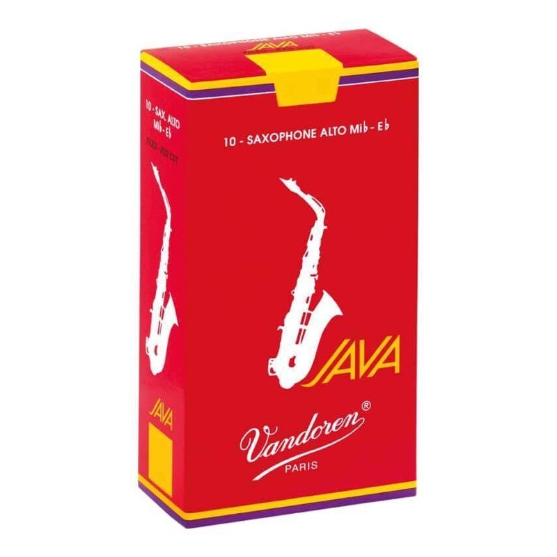Vandoren SR262R Java Red Alto Saxophone Reeds – Box of 10