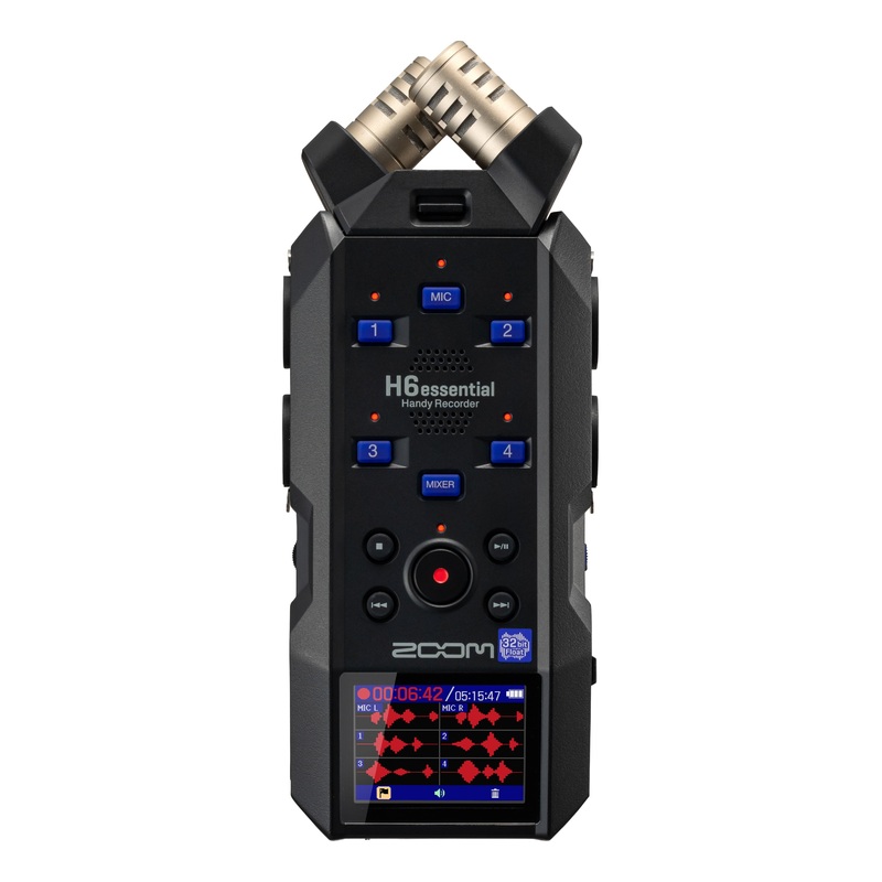 Zoom H6ESSENTIAL 6-Track 32-Bit Float Recording with 4 Mic/Line Inputs with XLR/TRS Combo Connectors