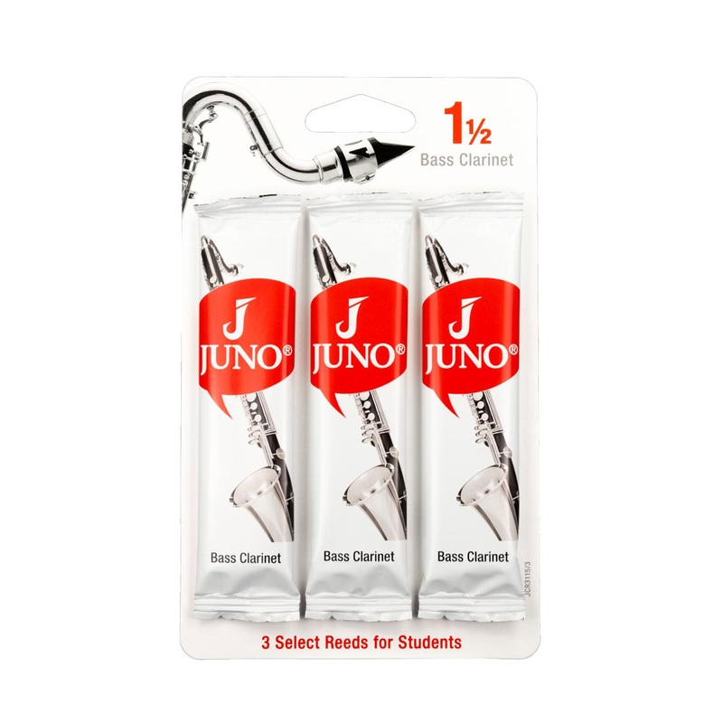 Juno JCR3115-3 Bass Clarinet Reeds Strength – 1.5 (Pack of 3)
