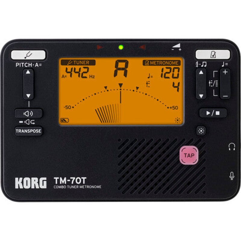 Korg TM70T Handheld Tuner and Metronome (Black)