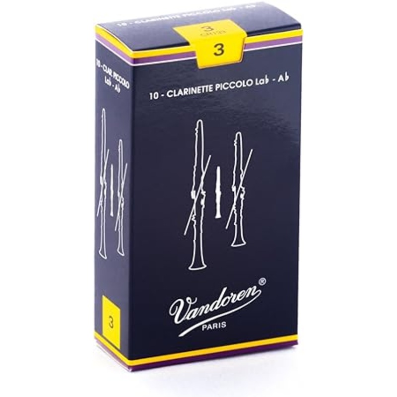 Vandoren CR133 Ab Clarinet Traditional Reeds Strength – 3 (Box of 10)