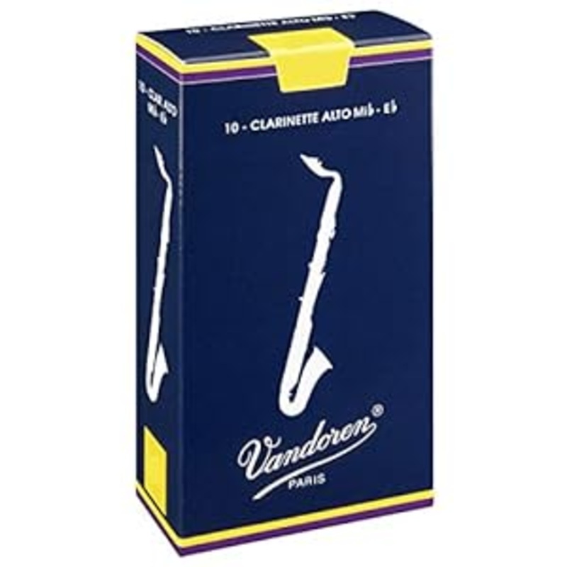 Vandoren CR144 Alto Clarinet Traditional Reeds Strength – 4 (Box of 10)