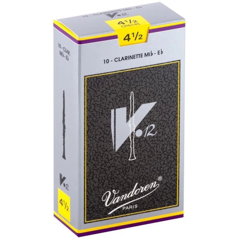 Vandoren CR6145 V12 Eb Clarinet Reed Strength – 4.5 (Box of 10)