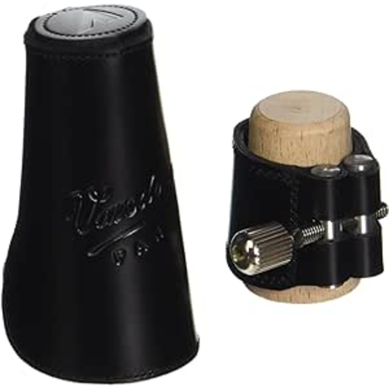 Vandoren LC25L Leather Ligature And Leather Cap For German Clarinet