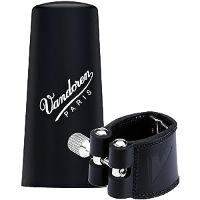 Vandoren LC25P Leather Ligature And Plastic Cap For Bb German Clarinet